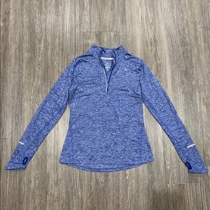 Nike Blue / Purple Marl Quarter Zip Pullover